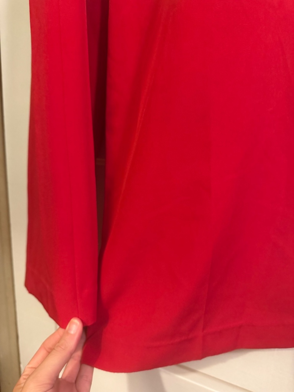 Express Red High Rise Wide Leg Trouser Pants - Picture 6 of 9